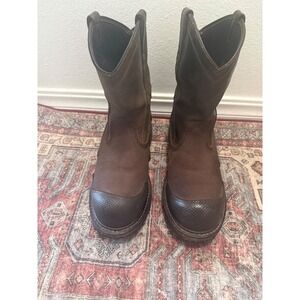 Ariat Work Mens 10.5EE Brown Composite Toe Waterproof Boots 10012942 EH Rated